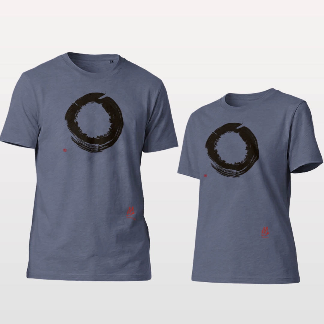 Calligraphy T-shirt | Floral Garden Enso | Unisex - 画像 (4)
