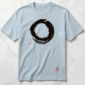 Calligraphy T-shirt | Floral Garden Enso | Unisex
