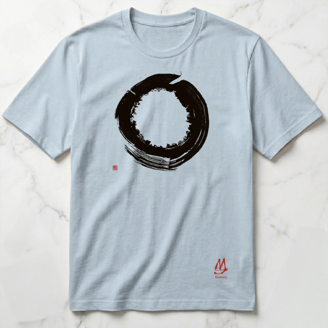 Calligraphy T-shirt | Floral Garden Enso | Unisex