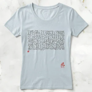 Calligraphy Art Hiragana (Iroha Song) T-shirt | Slim-fit, Light